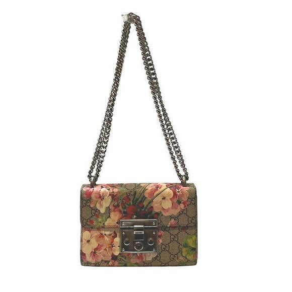 Gucci GG Supreme Flora Chain Shoulder Bag - Picture 1 of 9